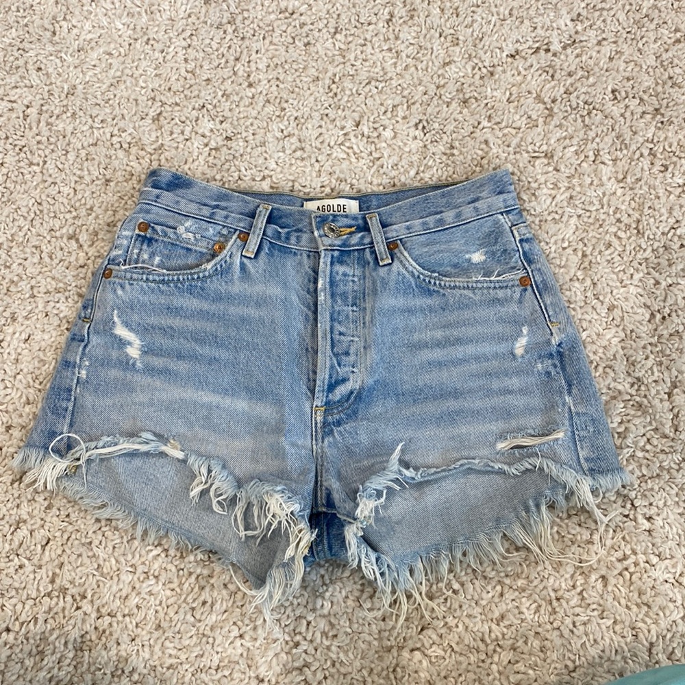 Agolde Vintage Parker Cut Off Short in Swampmeet